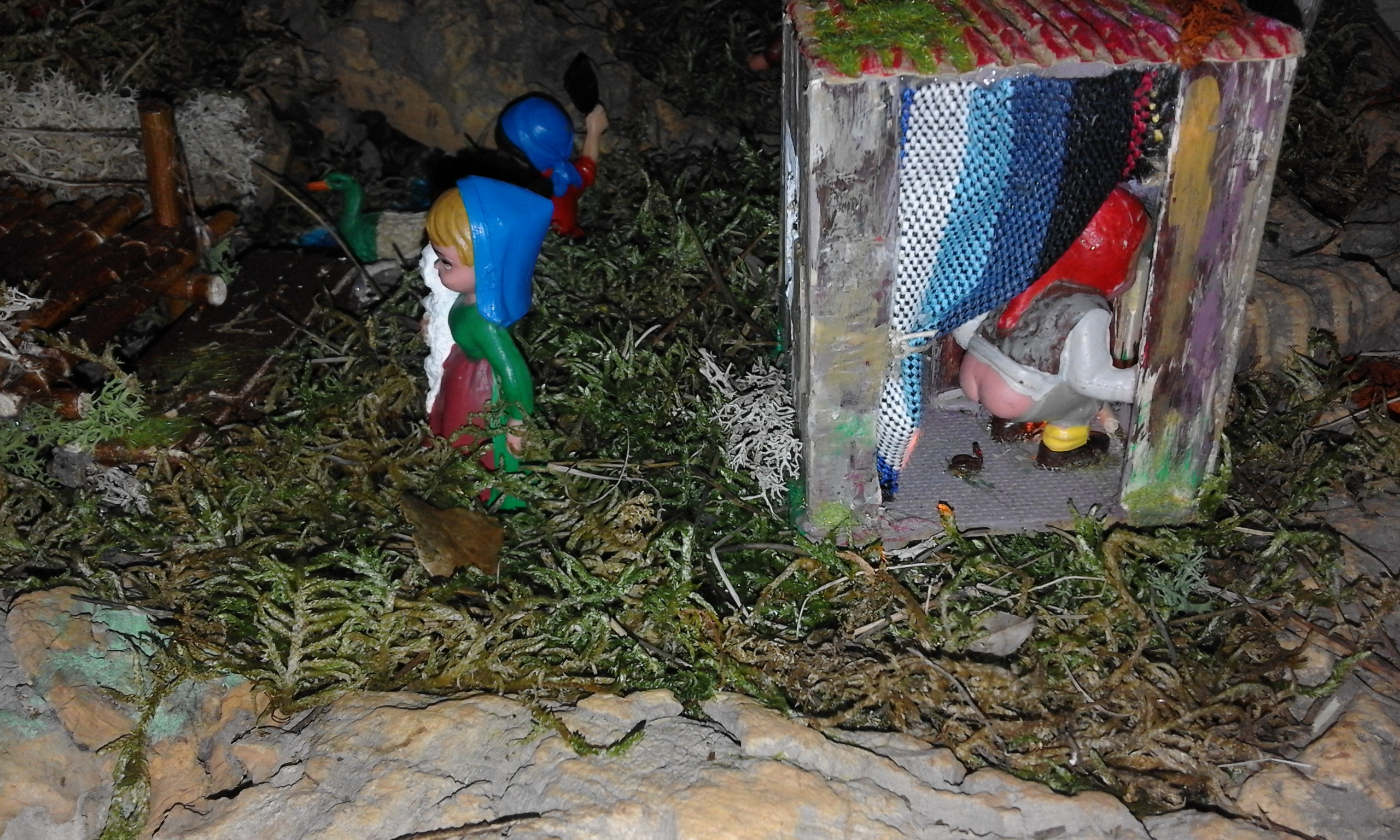 Escena del caganer.