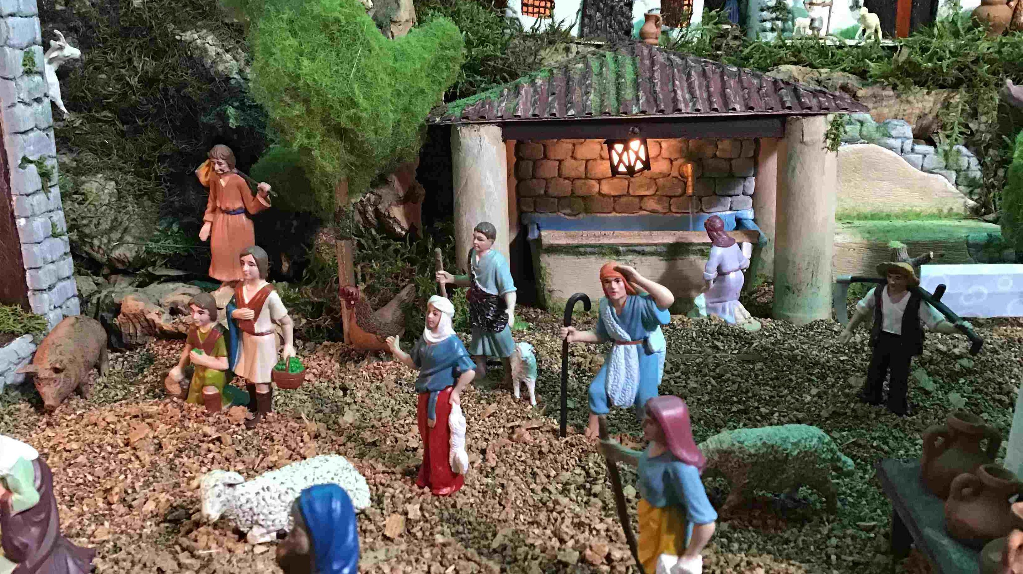 Escena de pastors adorant.
