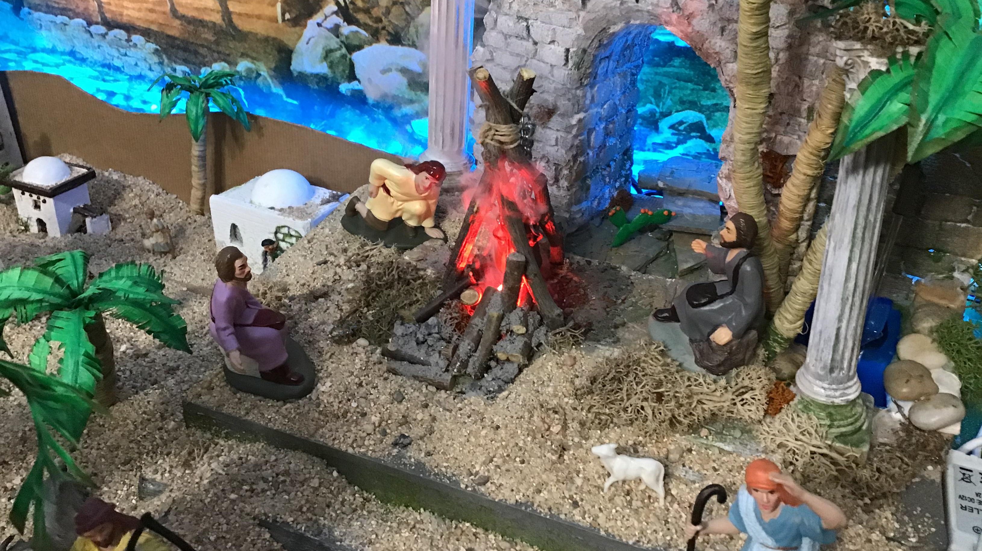 Escena de la anunciación.